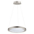 Eglo One Light Led Pendant W/ Matte Nickel Finish & Clear Glass W/ Clear Cr 203446A